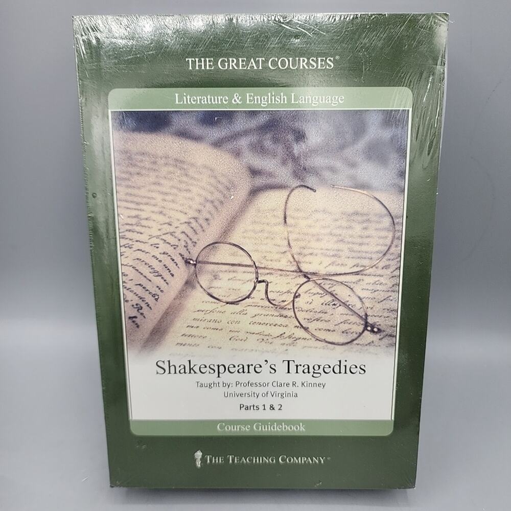 Great Courses DVDs + Guidebook: Shakespeare's Tragedies Sealed New